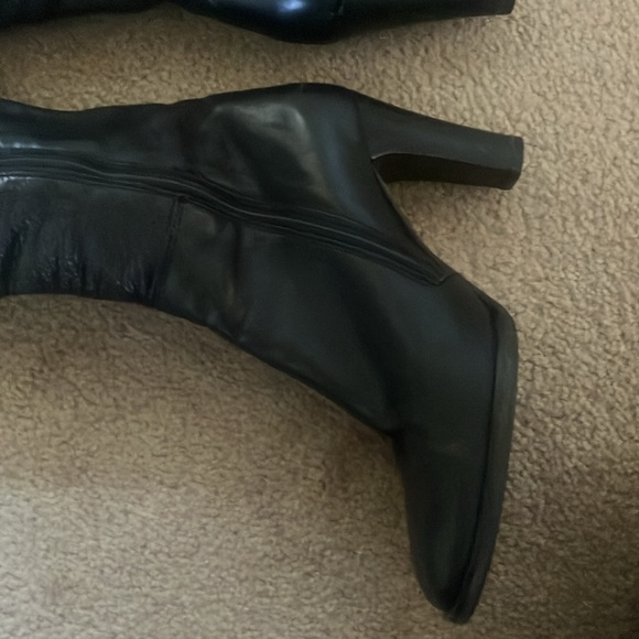 JCrew Tall black leather boots size 6 Narrow calf - Picture 7 of 14